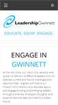Mobile Screenshot of leadershipgwinnett.com