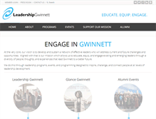 Tablet Screenshot of leadershipgwinnett.com